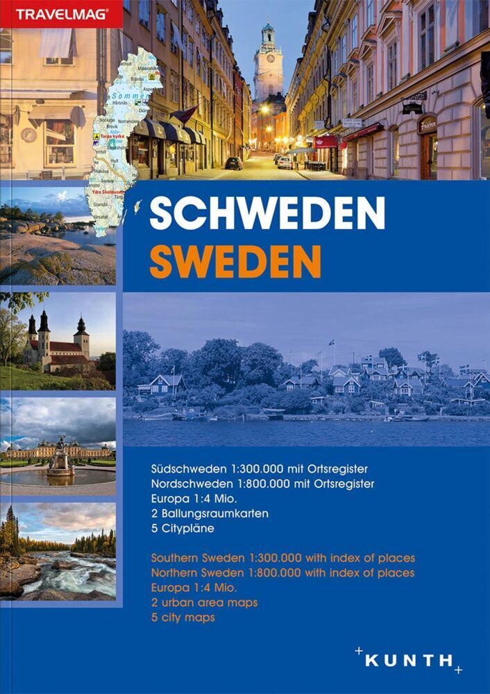 Cover: 9783955044565 | Reiseatlas Schweden 1:300.000 | 1:800.000 | Taschenbuch | 160 S.