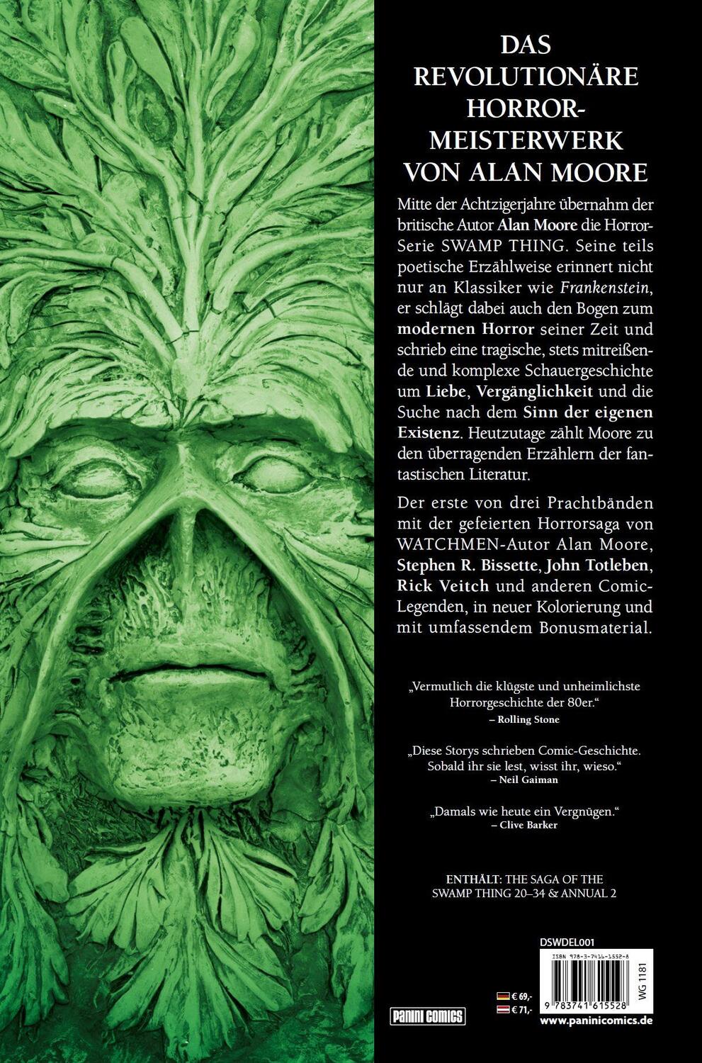 Rückseite: 9783741615528 | Swamp Thing von Alan Moore (Deluxe Edition) | Bd. 1 (von 3) | Buch