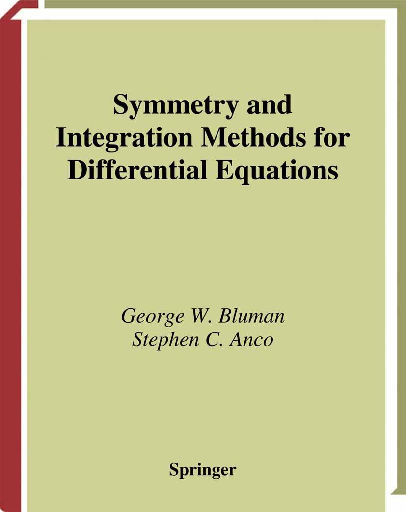 Cover: 9781441931474 | Symmetry and Integration Methods for Differential Equations | Buch | x