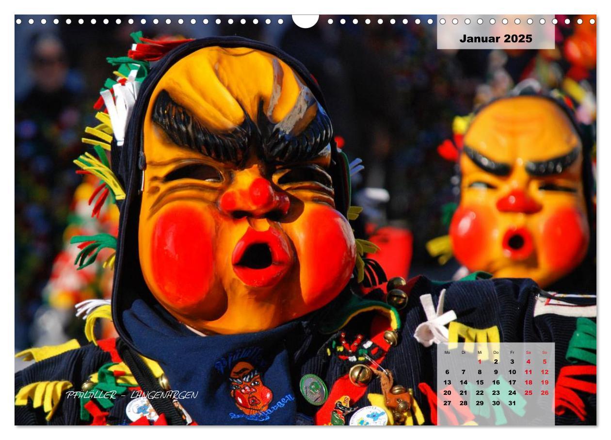 Bild: 9783435569137 | Schwäbisch alemannische Fasnet (Wandkalender 2025 DIN A3 quer),...