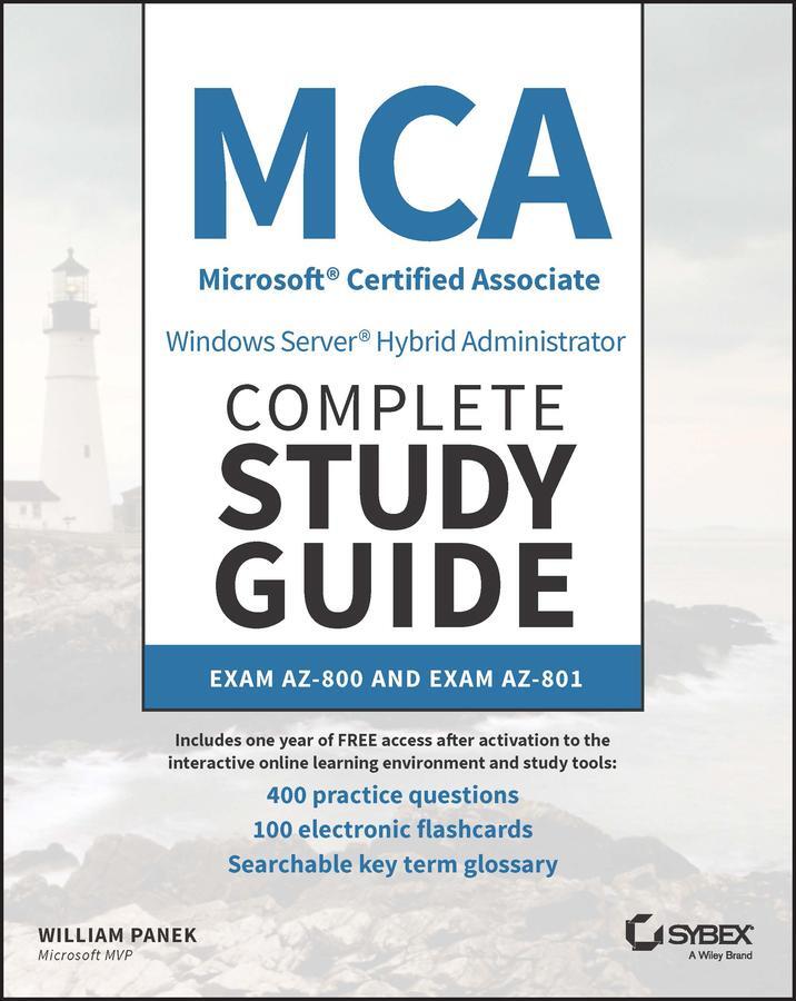 Cover: 9781394155415 | MCA Windows Server Hybrid Administrator Complete Study Guide with...