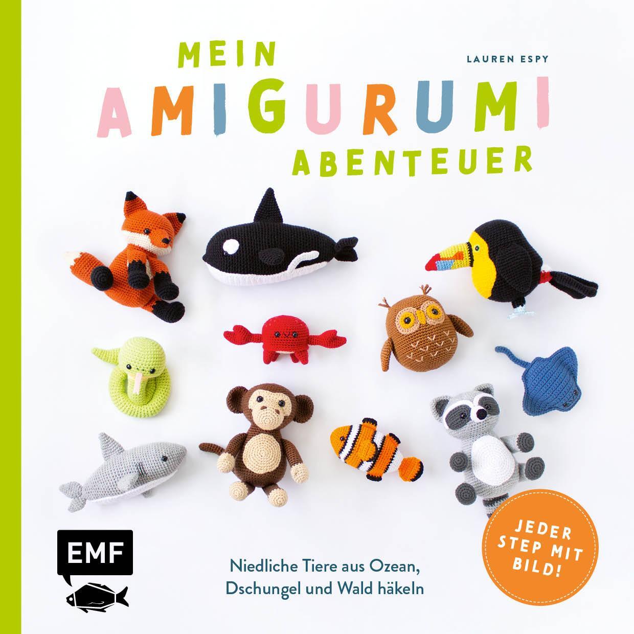 Cover: 9783745920284 | Mein Amigurumi-Abenteuer - Tiere häkeln | Lauren Espy | Taschenbuch