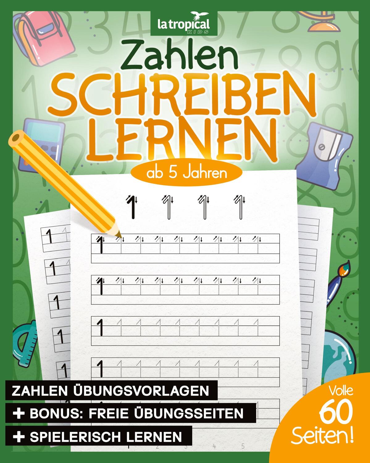 Cover: 9783969080245 | Zahlen schreiben lernen ab 5 Jahren | David Ludwig | Taschenbuch