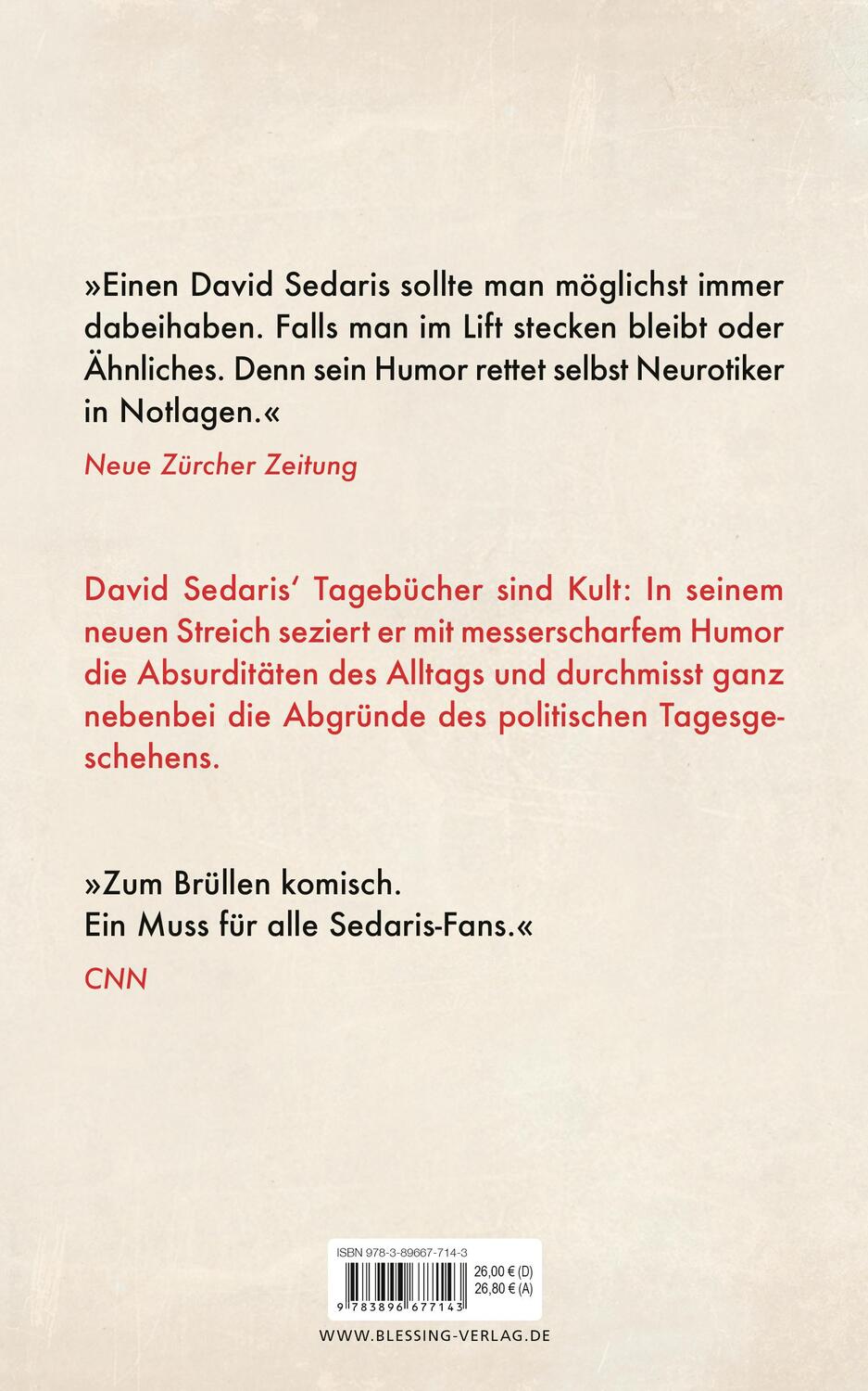 Bild: 9783896677143 | Kleine Happen | Tagebücher 2003 - 2020 | David Sedaris | Buch | 656 S.