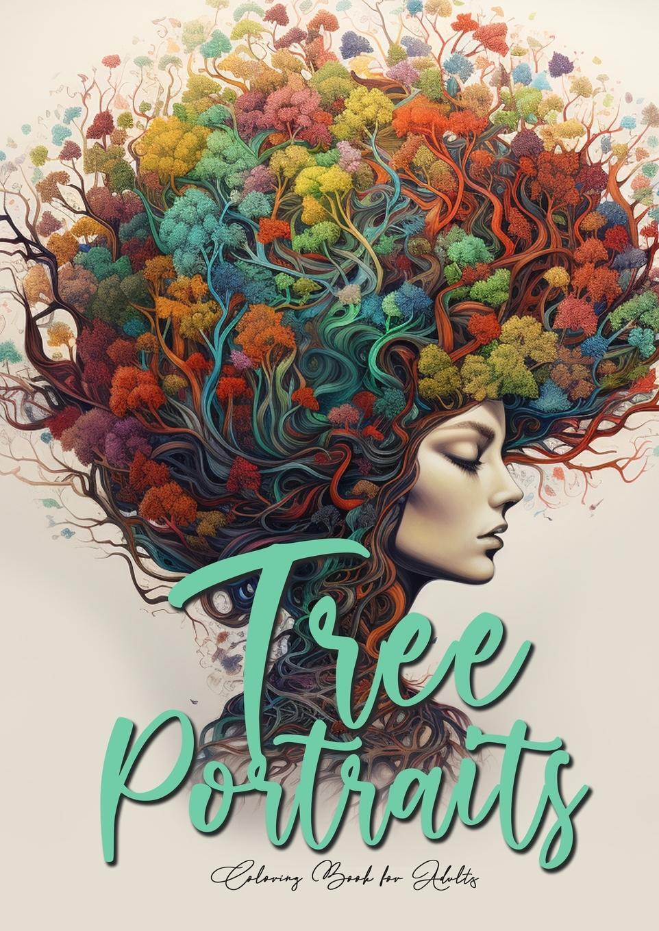 Cover: 9783758447839 | Tree Portraits Coloring Book for Adults | Monsoon Publishing | Buch
