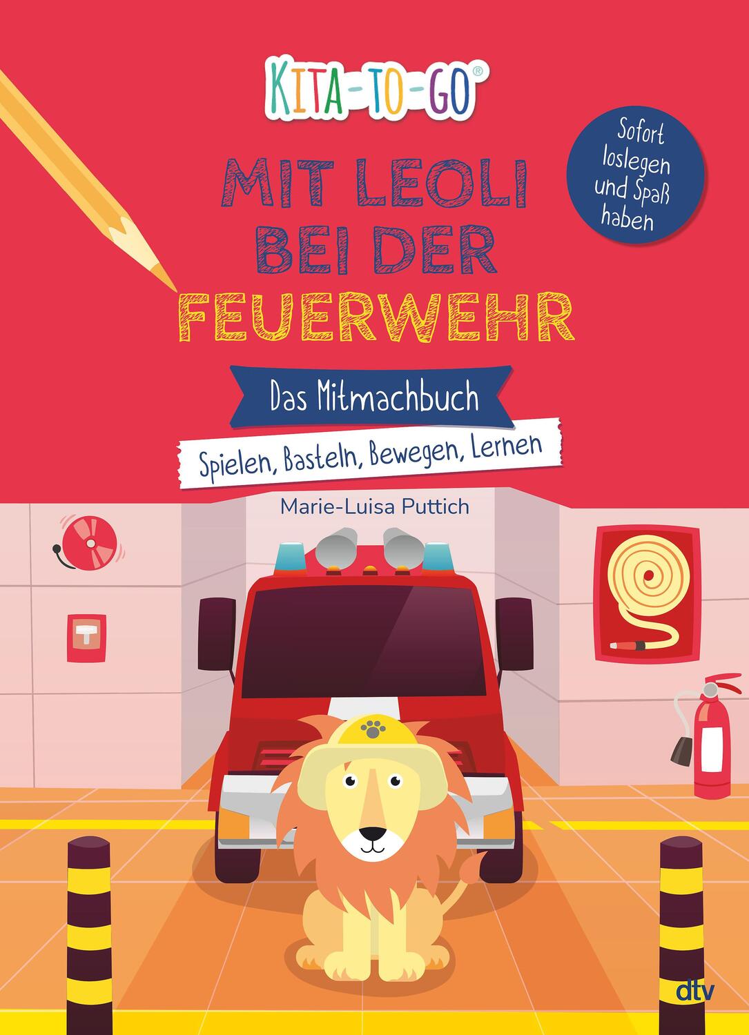 Cover: 9783423719148 | Kita-to-Go: Mit Leoli bei der Feuerwehr - Das Mitmachbuch -...
