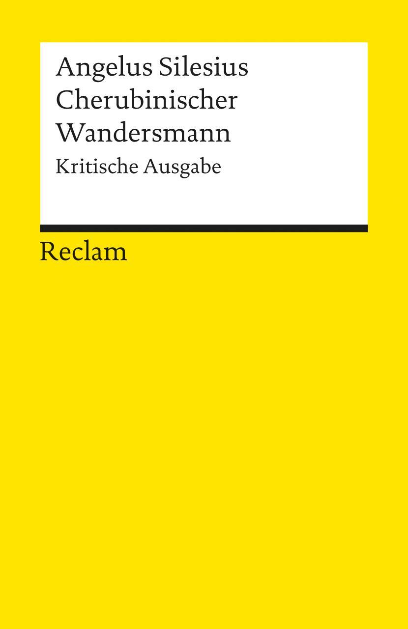 Cover: 9783150080061 | Cherubinischer Wandersmann | Kritische Ausgabe | Angelus Silesius