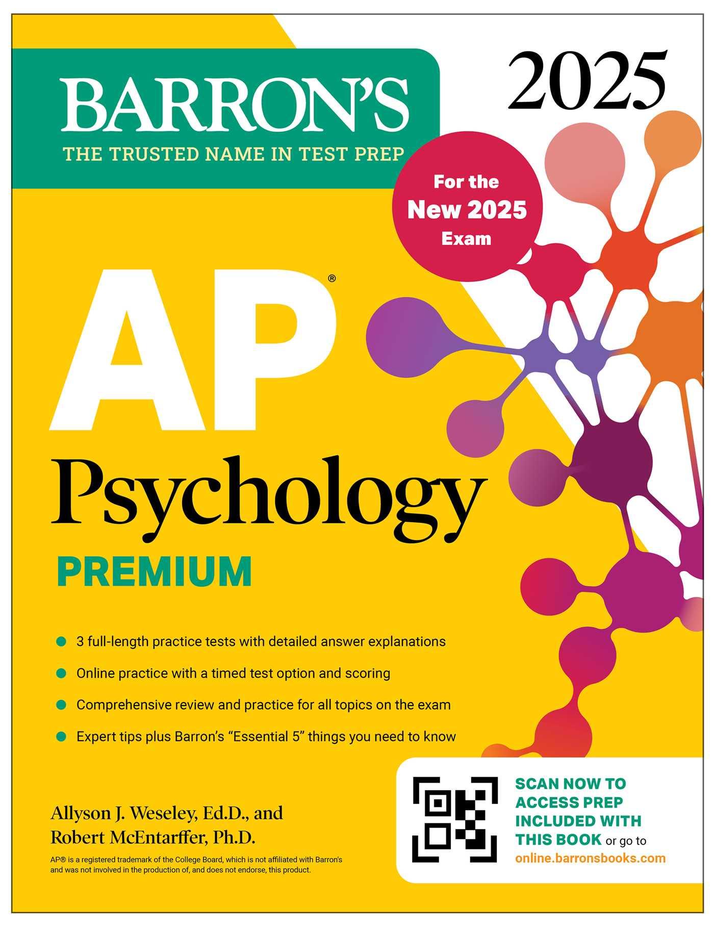 Cover: 9781506291918 | AP Psychology Premium, 2025: Prep Book for the New 2025 Exam with 3...