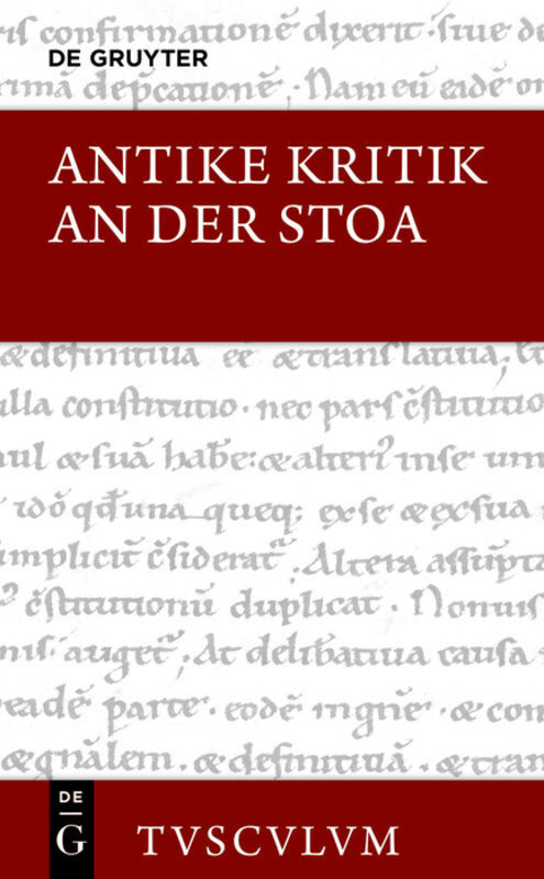 Cover: 9783050062822 | Antike Kritik an der Stoa | Lateinisch / griechisch - deutsch | Nickel