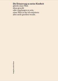 Cover: 9783903320765 | Laurent Ziegler | Die Erinnerung an meine Kindheit | Laurent Ziegler
