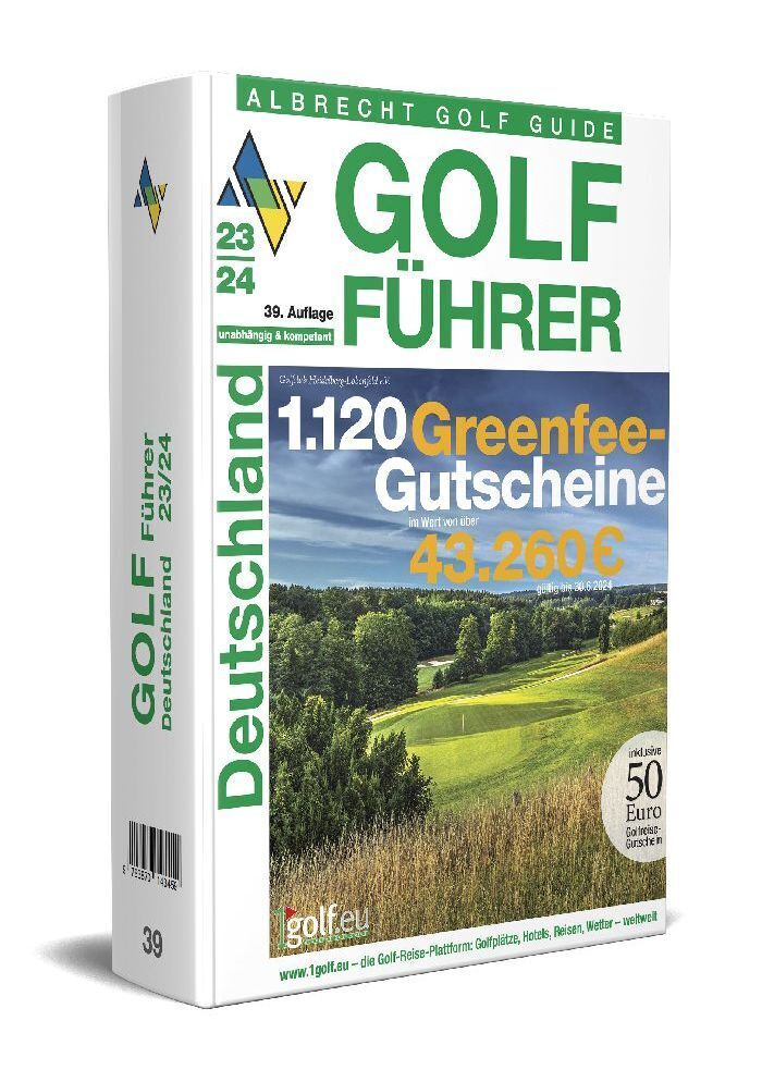 Cover: 9783870143459 | Albrecht Golf Führer Deutschland 23/24 inklusive Gutscheinbuch | Mayr