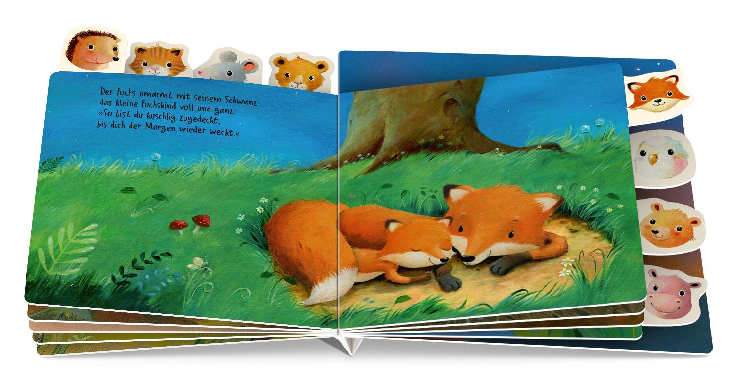 Bild: 9783751202534 | Wie kleine Tierkinder schlafen gehen | Gute-Nacht-Registerbuch | Buch