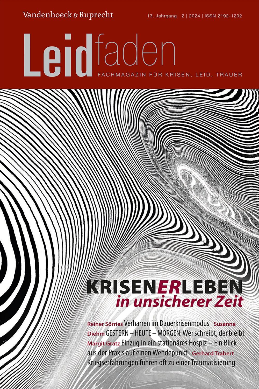 Cover: 9783525806272 | Krisen(er)Leben in unsicherer Zeit | Leidfaden 2024, Heft 2 | Buch