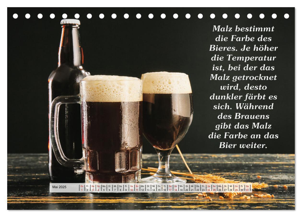 Bild: 9783435035946 | Wissenswertes über Bier (Tischkalender 2025 DIN A5 quer), CALVENDO...