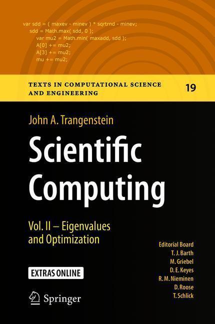 Cover: 9783319691060 | Scientific Computing | Vol. II - Eigenvalues and Optimization | Buch