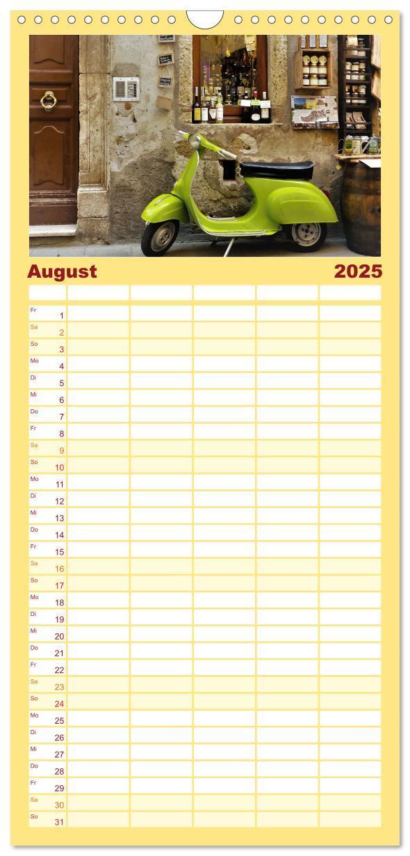 Bild: 9783457099209 | Familienplaner 2025 - Vespa Liebe mit 5 Spalten (Wandkalender, 21 x...