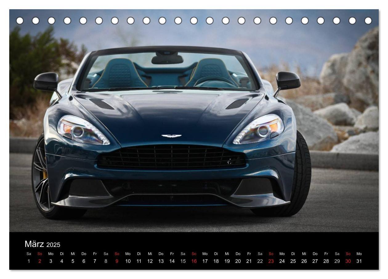 Bild: 9783435761845 | Aston Martin Vanquish Volante (Tischkalender 2025 DIN A5 quer),...