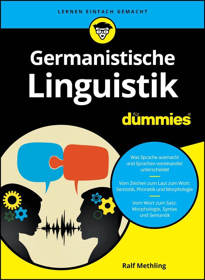 Cover: 9783527721092 | Germanistische Linguistik für Dummies | Ralf Methling | Taschenbuch
