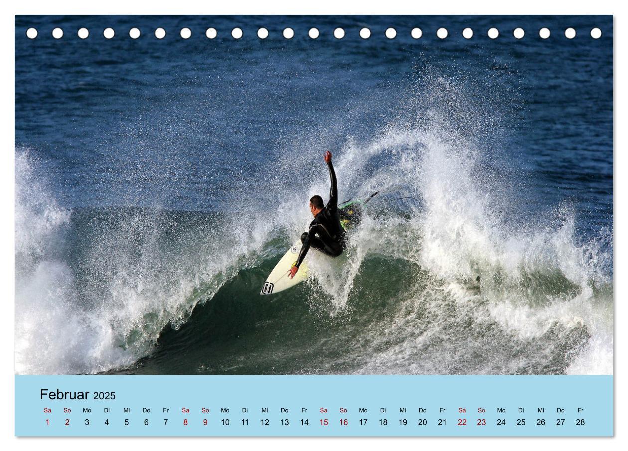 Bild: 9783435008421 | Nazare (Tischkalender 2025 DIN A5 quer), CALVENDO Monatskalender