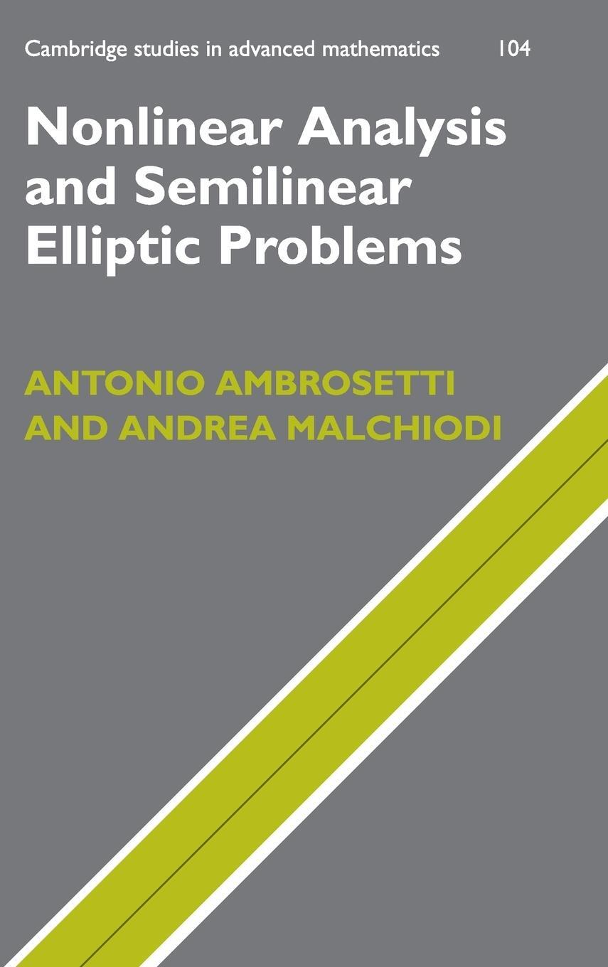 Cover: 9780521863209 | Nonlinear Analysis and Semilinear Elliptic Problems | Ambrosetti