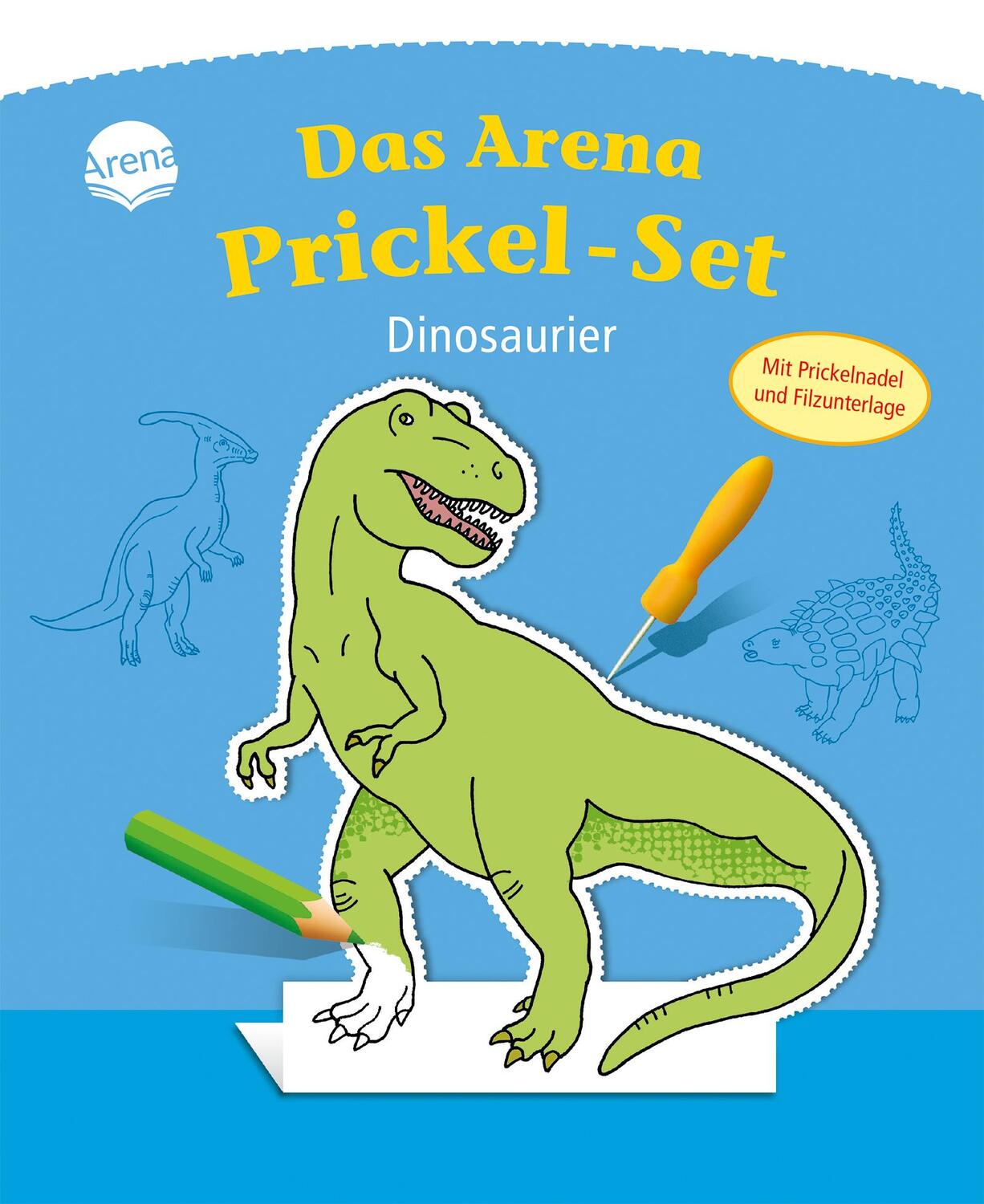 Cover: 9783401708782 | Das Arena Prickel-Set. Dinosaurier | Taschenbuch | Deutsch | 2017
