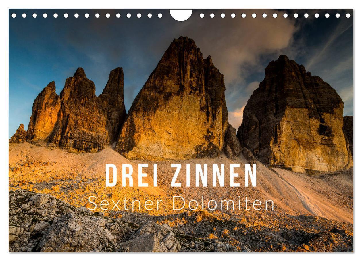 Cover: 9783383209550 | Drei Zinnen. Sextner Dolomiten (Wandkalender 2024 DIN A4 quer),...