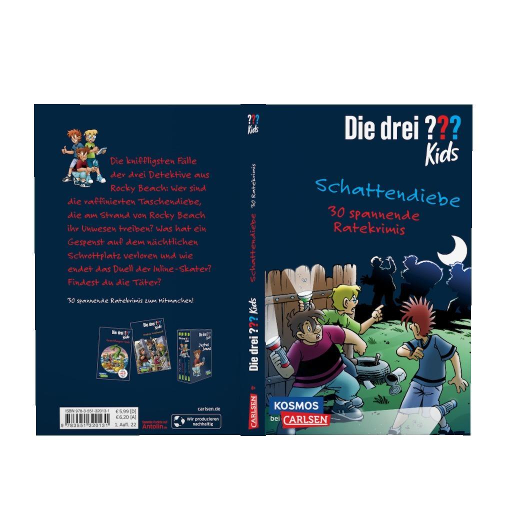 Bild: 9783551320131 | Die drei ??? Kids: Schattendiebe. 30 spannende Ratekrimis! | Blanck