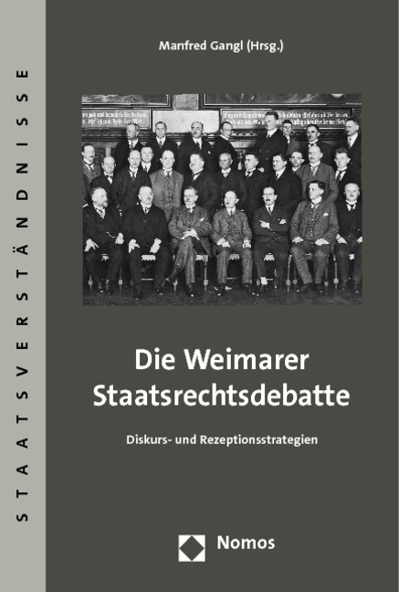 Cover: 9783832953591 | Die Weimarer Staatsrechtsdebatte | Diskurs- und Rezeptionsstrategien