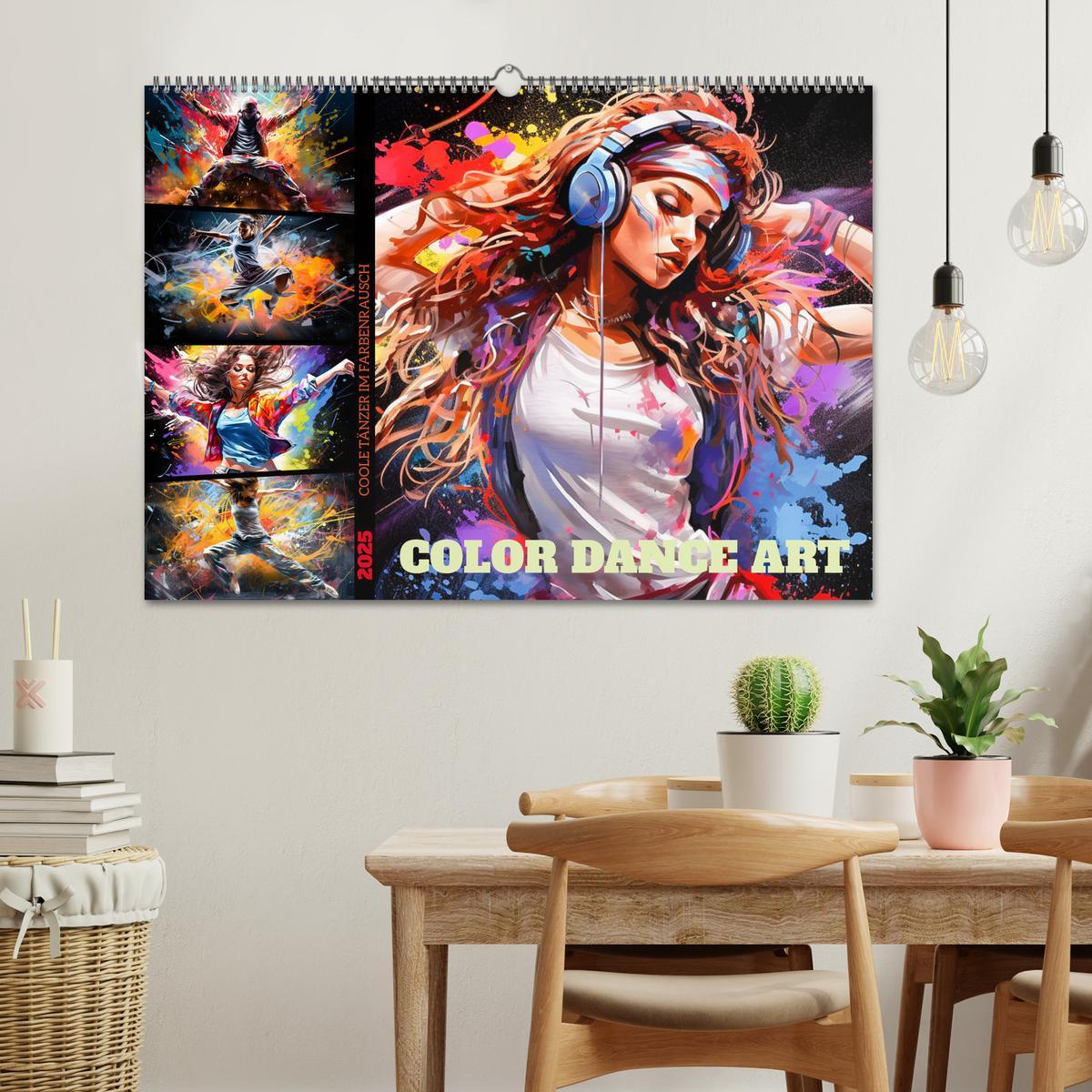 Bild: 9783383877599 | Color Dance Art (Wandkalender 2025 DIN A2 quer), CALVENDO...