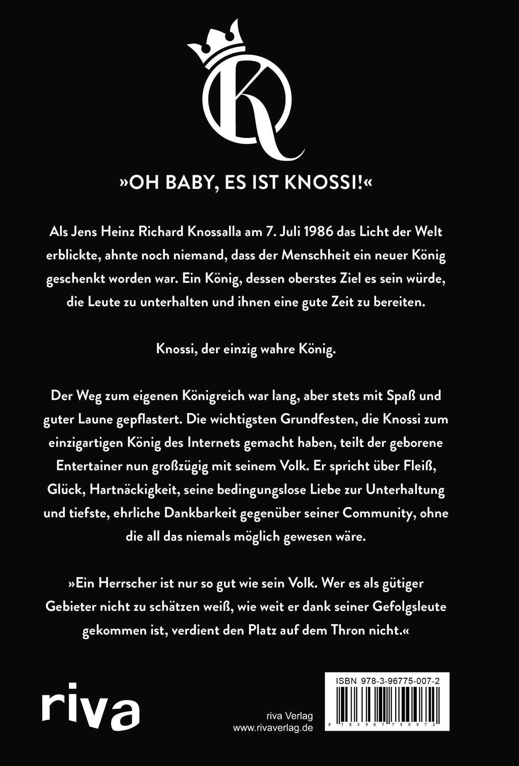 Rückseite: 9783967750072 | Knossi - König des Internets | Jens Knossalla | Buch | Deutsch | 2020