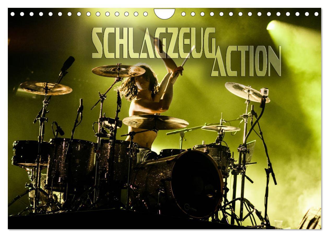 Cover: 9783675750234 | Schlagzeug Action (Wandkalender 2024 DIN A4 quer), CALVENDO...