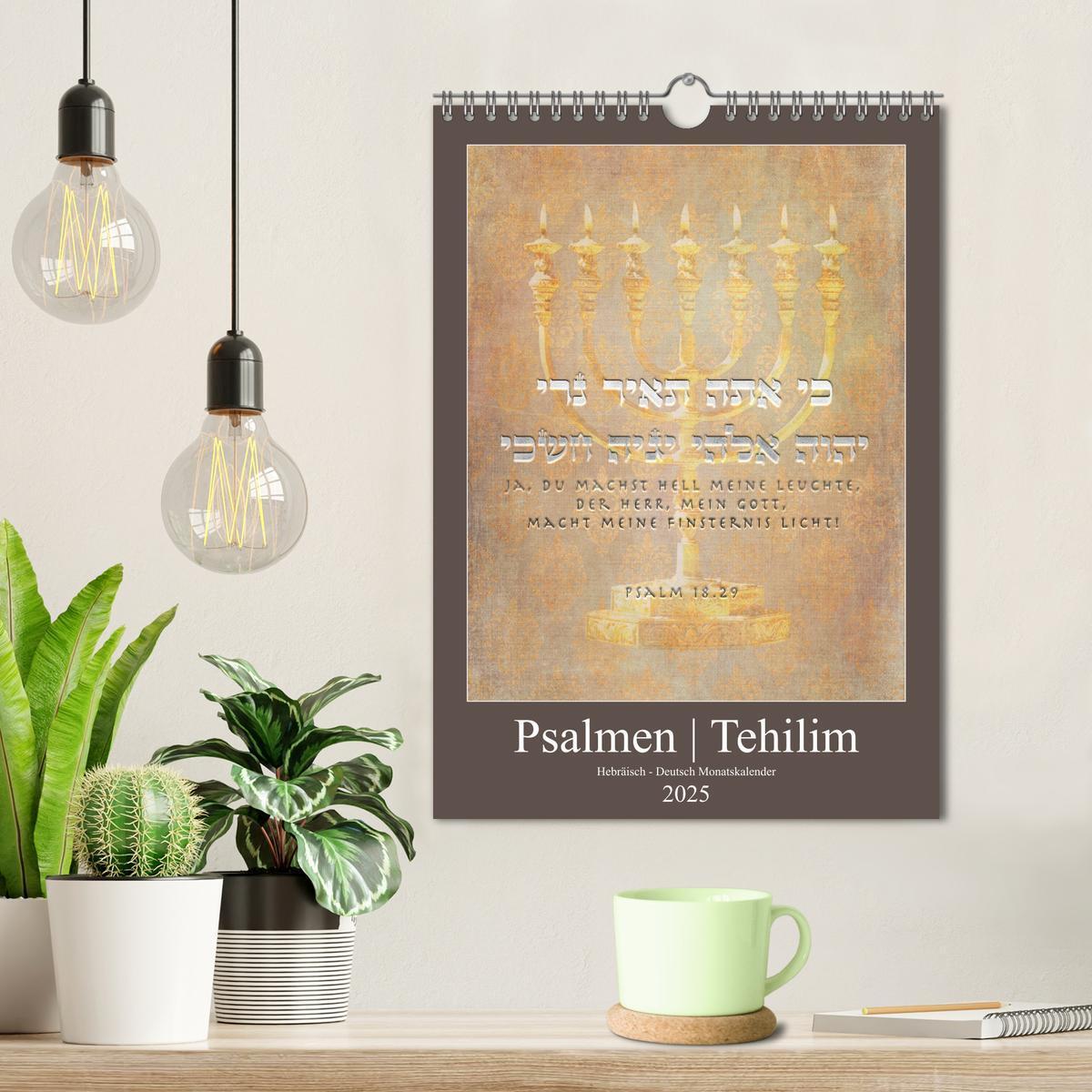 Bild: 9783435979271 | Psalmen Tehilim Hebräisch - Deutsch (Wandkalender 2025 DIN A4...