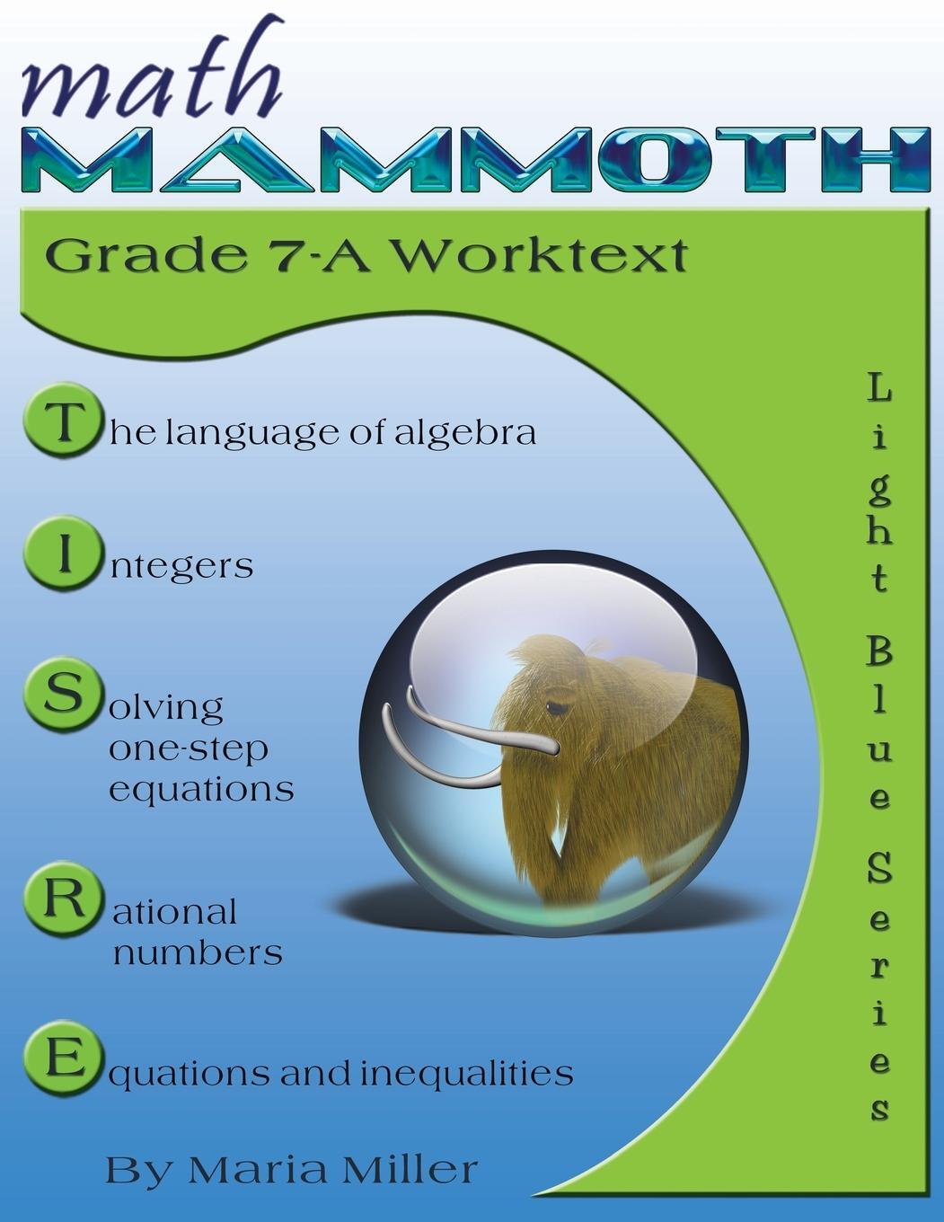 Cover: 9781942715245 | Math Mammoth Grade 7-A Worktext | Maria Miller | Taschenbuch | 2016