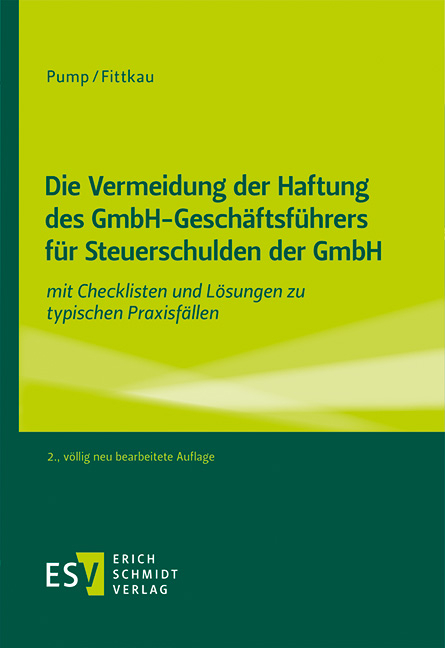 Cover: 9783503195473 | Die Vermeidung der Haftung des GmbH-Geschäftsführers für...