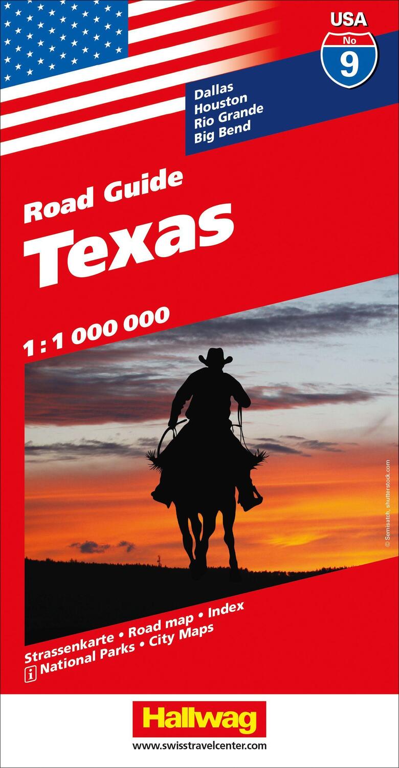 Cover: 9783828309906 | Texas Nr. 09 USA Road Guide 1:1 Mio. | Hallwag Kümmerly+Frey AG | 2022