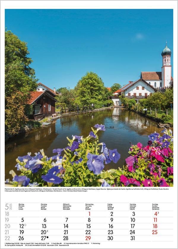 Bild: 9783731876083 | Bayern 2025 | Wandkalender mit Fotos von Bayern. Format 30 x 42 cm.