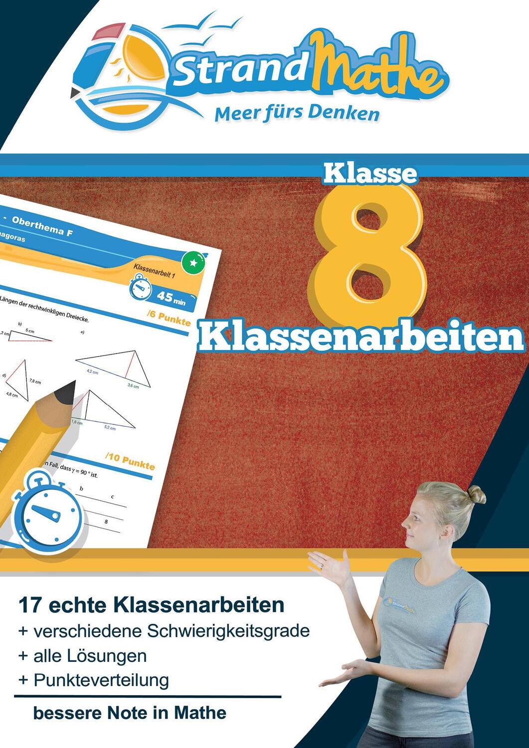 Cover: 9783946641285 | Mathematik Klassenarbeitstrainer Klasse 8 - StrandMathe | Broschüre