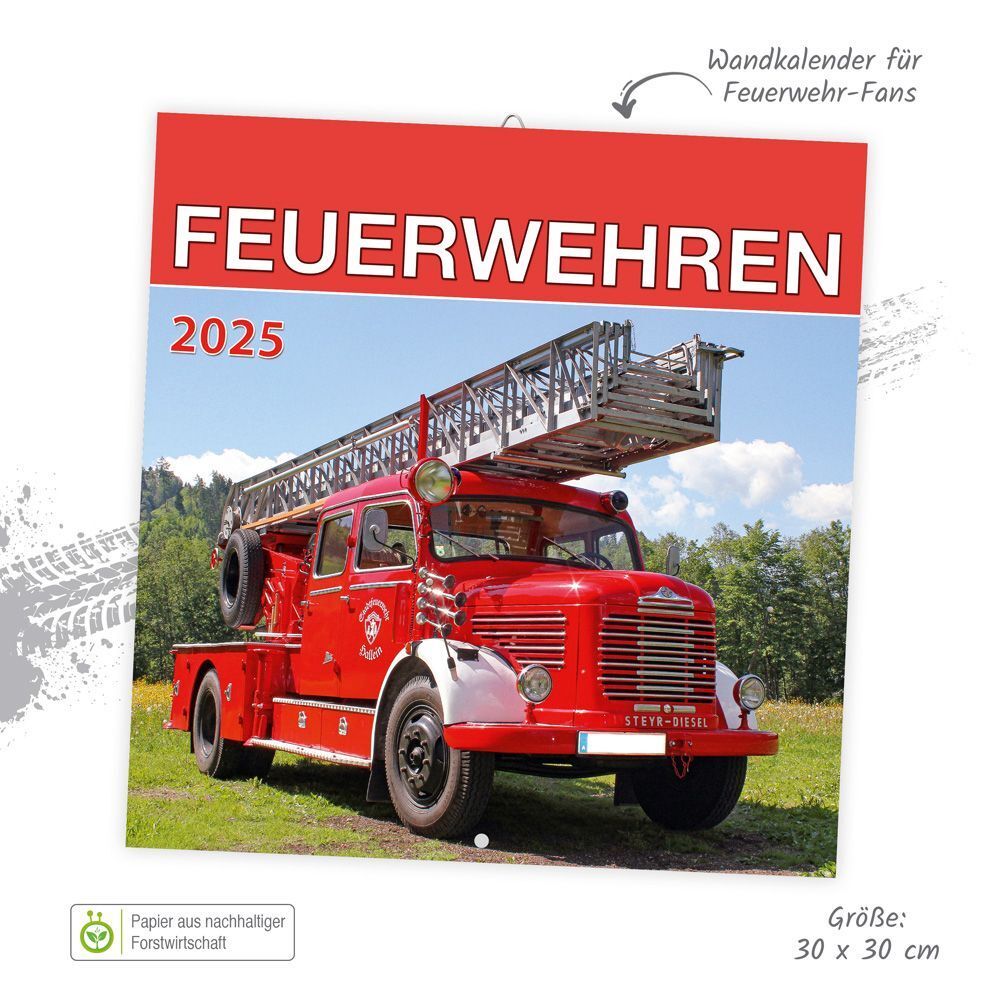 Bild: 9783988021878 | Trötsch Broschürenkalender Feuerwehren 2025 | Wandplaner | Co.KG