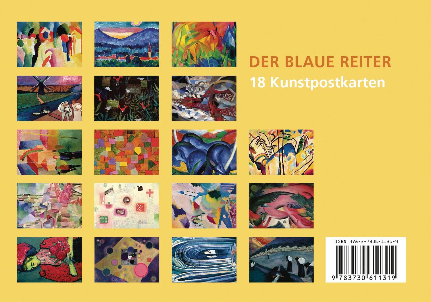 Bild: 9783730611319 | Postkarten-Set Der Blaue Reiter | Anaconda Verlag | Taschenbuch | 2022