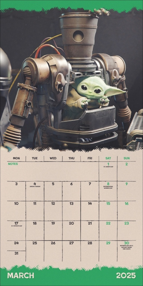 Bild: 9783840196683 | The Mandalorian Broschurkalender 2025 | Kalender | 28 S. | Englisch