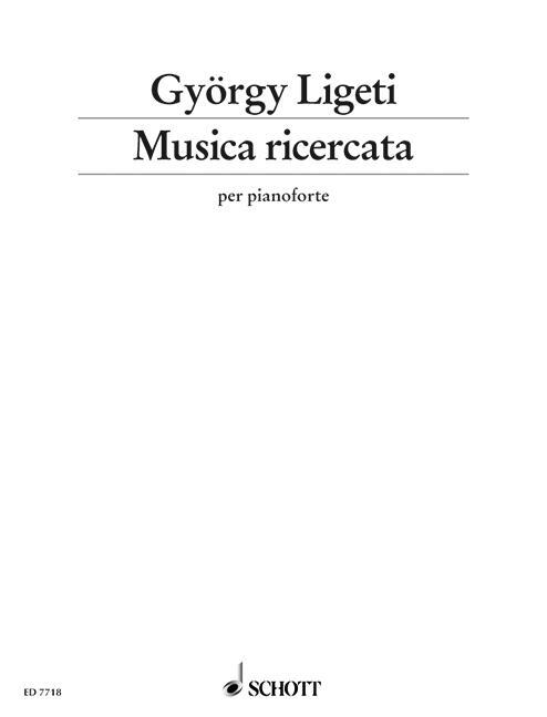 Cover: 9790001080361 | Musica ricercata | per pianoforte. Klavier. | Broschüre | Englisch