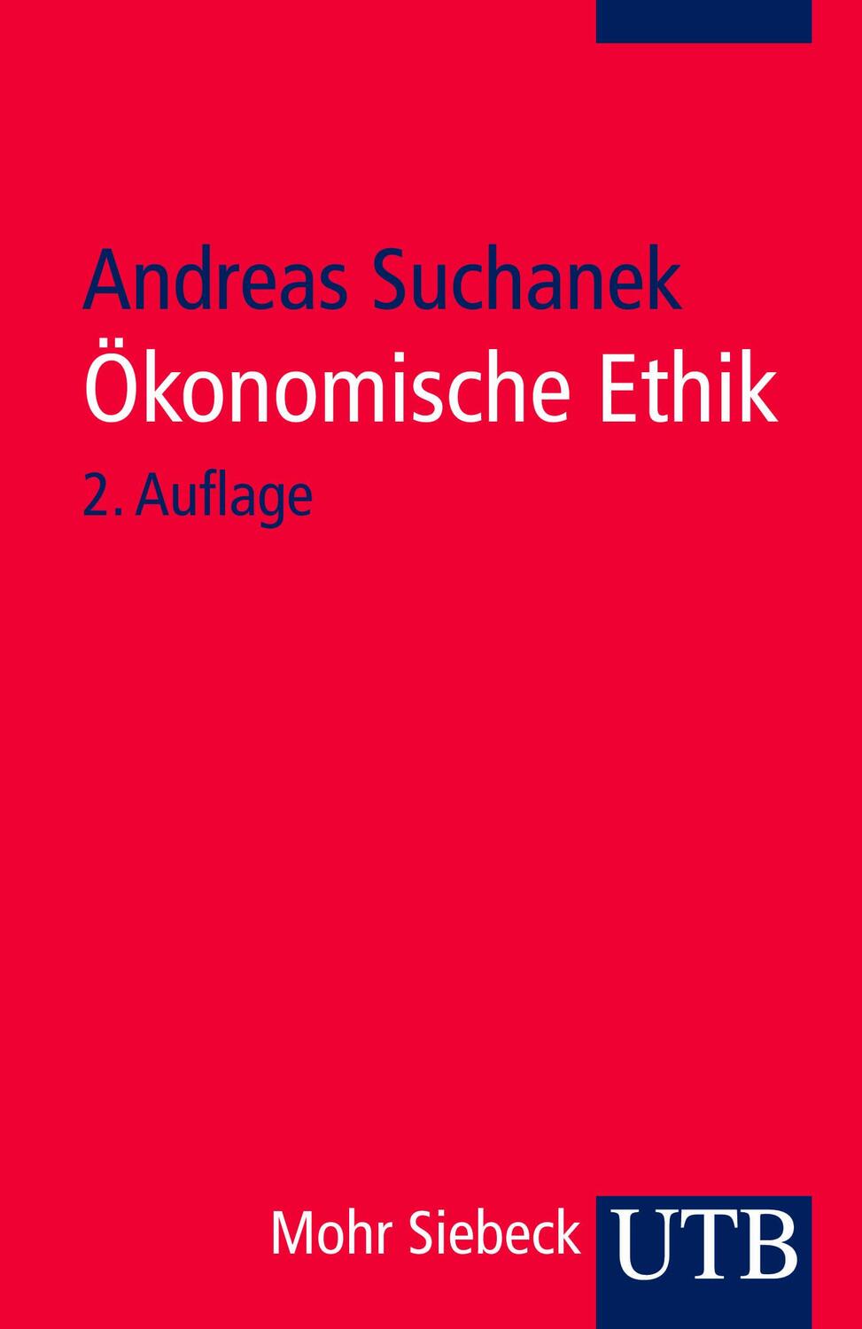 Cover: 9783825221959 | Ökonomische Ethik | Andreas Suchanek | Taschenbuch | 212 S. | Deutsch
