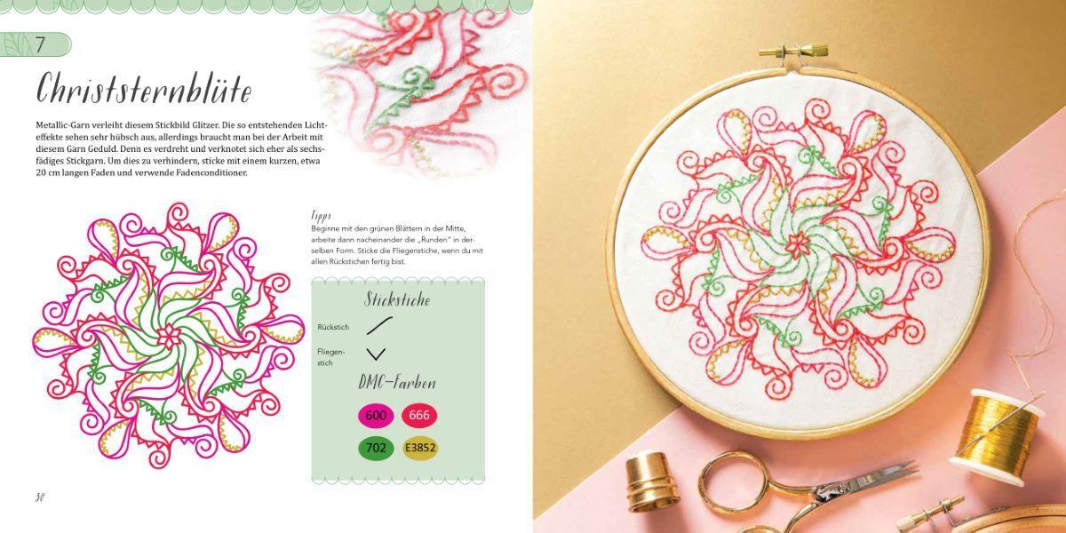 Bild: 9783841066831 | Farbenfrohe Mandalas sticken | Carina Envoldsen-Harris | Taschenbuch