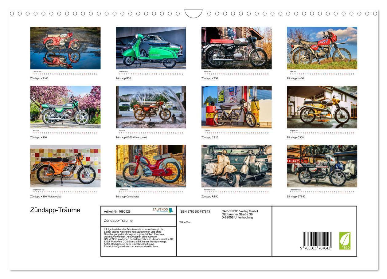 Bild: 9783383787843 | Zündapp-Träume (Wandkalender 2025 DIN A3 quer), CALVENDO...