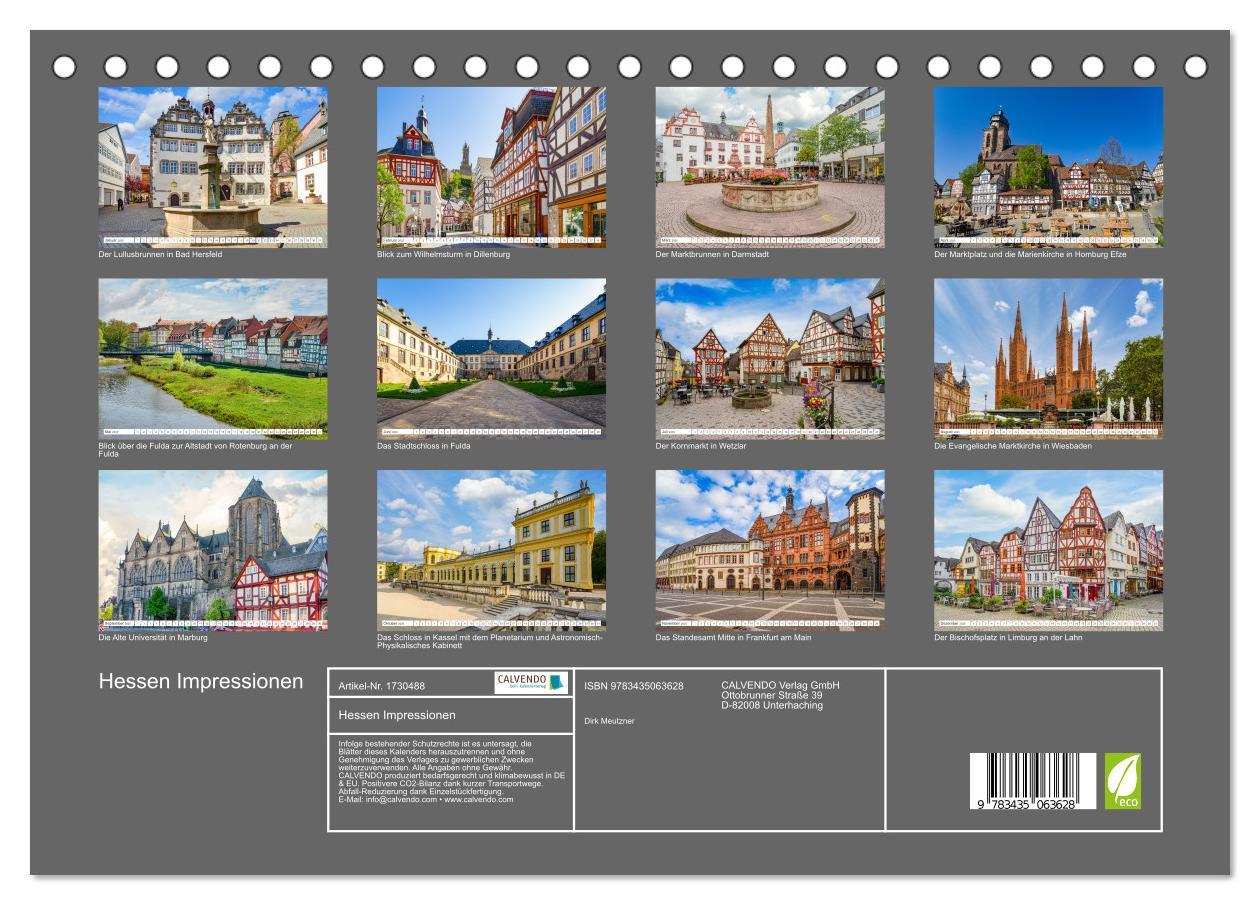 Bild: 9783435063628 | Hessen Impressionen (Tischkalender 2025 DIN A5 quer), CALVENDO...