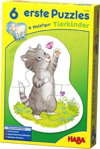 Cover: 4010168231044 | 6 erste Puzzles - Tierkinder | Spiel | Deutsch | 2017 | HABA