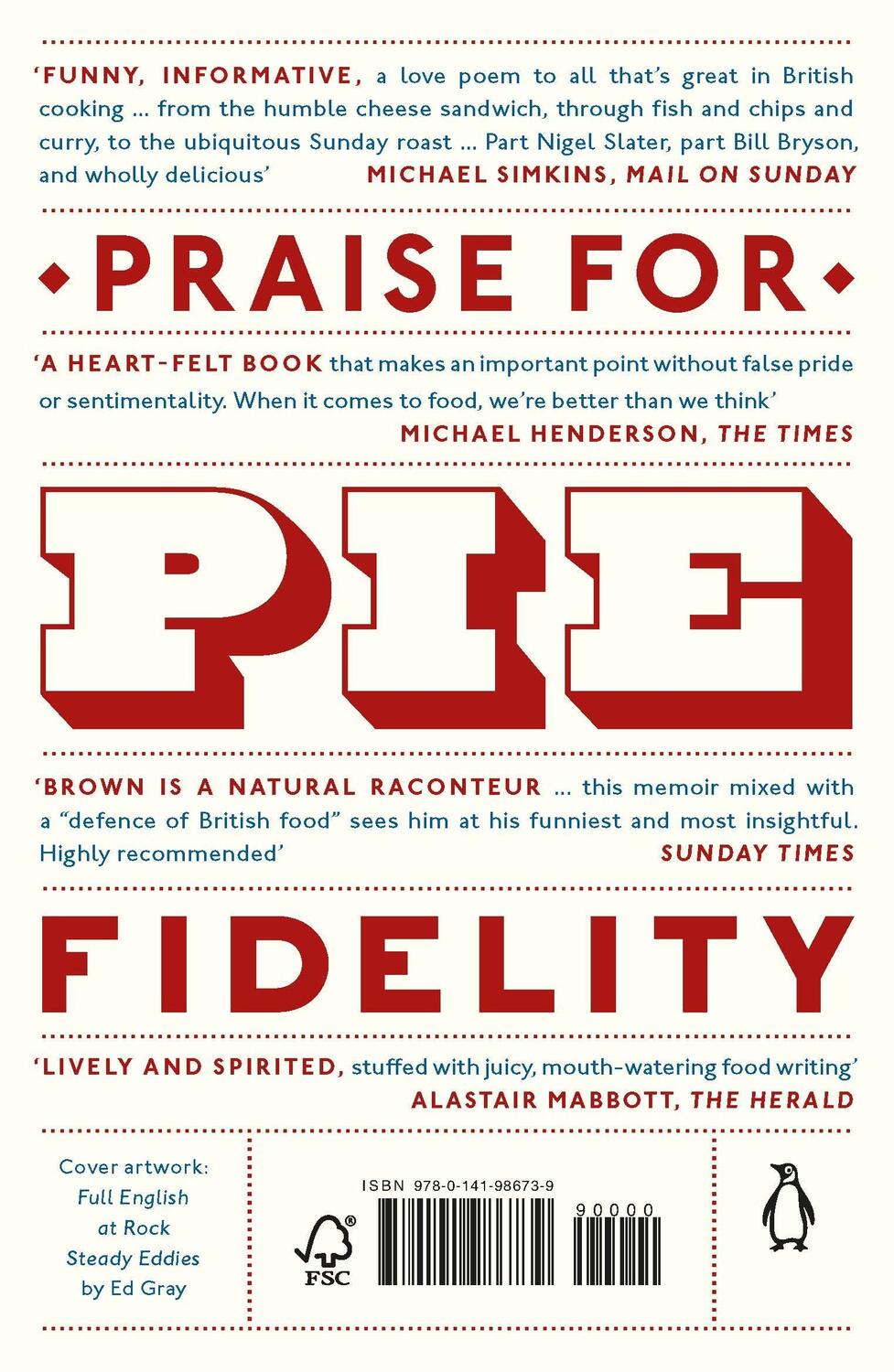Rückseite: 9780141986739 | Pie Fidelity | In Defence of British Food | Pete Brown | Taschenbuch