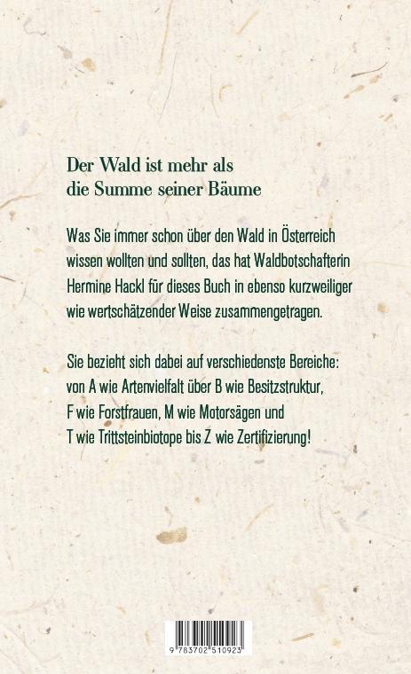 Rückseite: 9783702510923 | Der Wald in Österreich | Hermine Hackl | Buch | 192 S. | Deutsch