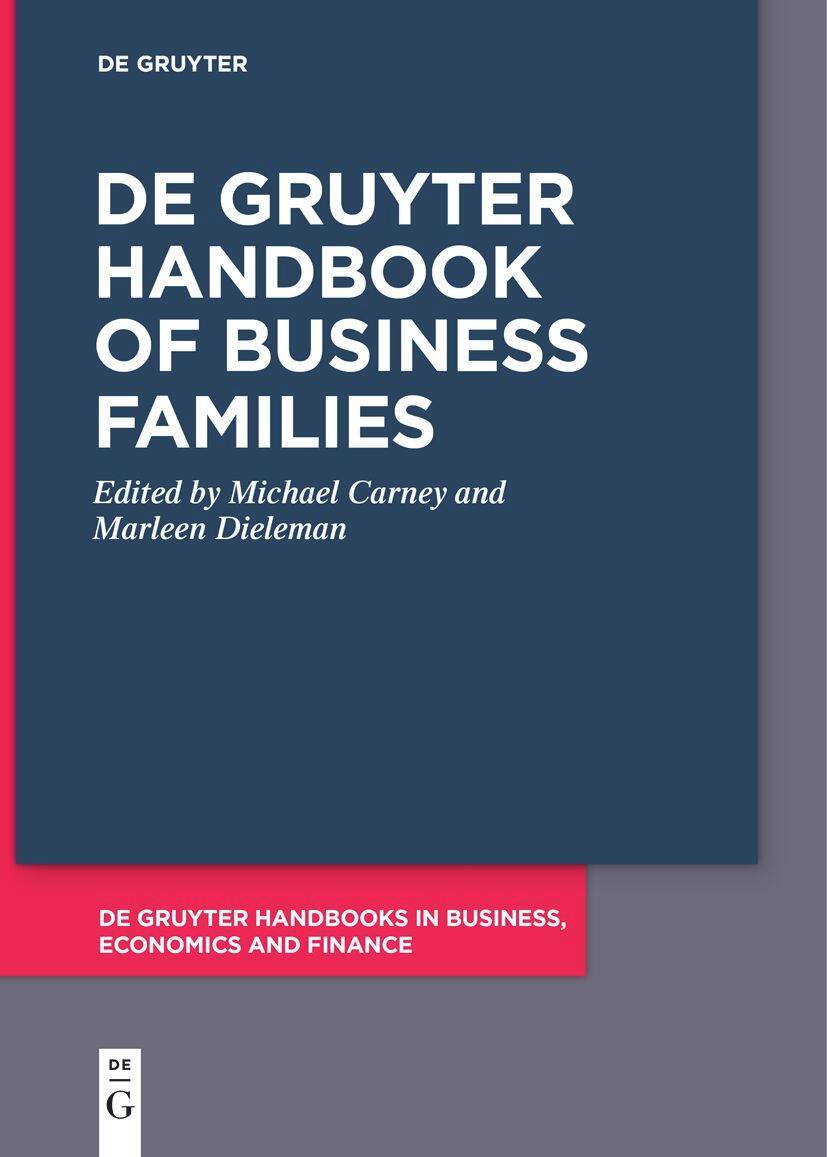 Cover: 9783111620350 | De Gruyter Handbook of Business Families | Marleen Dieleman (u. a.)