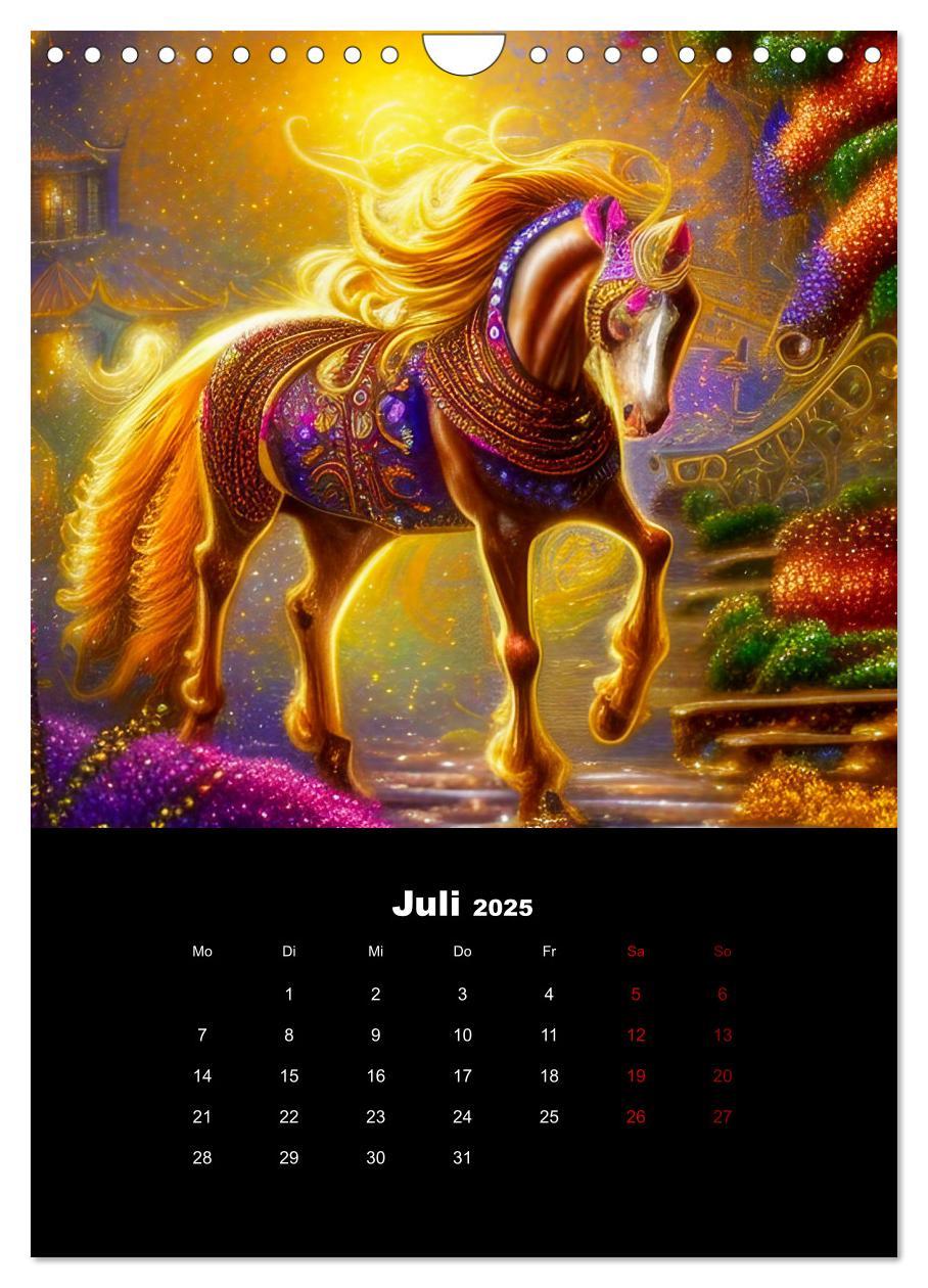 Bild: 9783435888658 | Pferde im goldenen Kleid (Wandkalender 2025 DIN A4 hoch), CALVENDO...